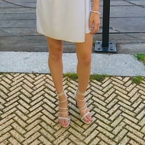 Stuart Weitzman Silver Heels